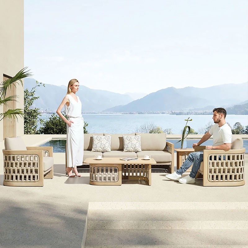 Outdoor Furniture Teak Wood - # Set Sofa Kayu Jati Solid