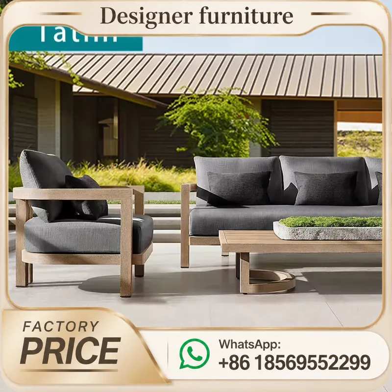 Outdoor Furniture Teak Wood - Set Sofa Kayu Jati Tahan Air
