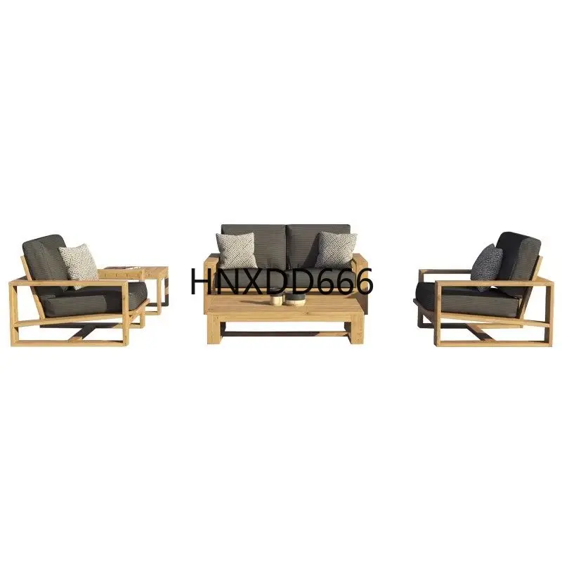 Outdoor Furniture Teak Wood - Sofa luar ruangan hotel, sofa kayu