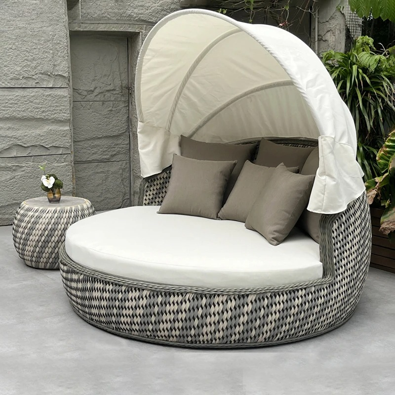 Outdoor Furniture For Pool - Daybed, Anti-UV Anti Karat Bulat, Sofa
