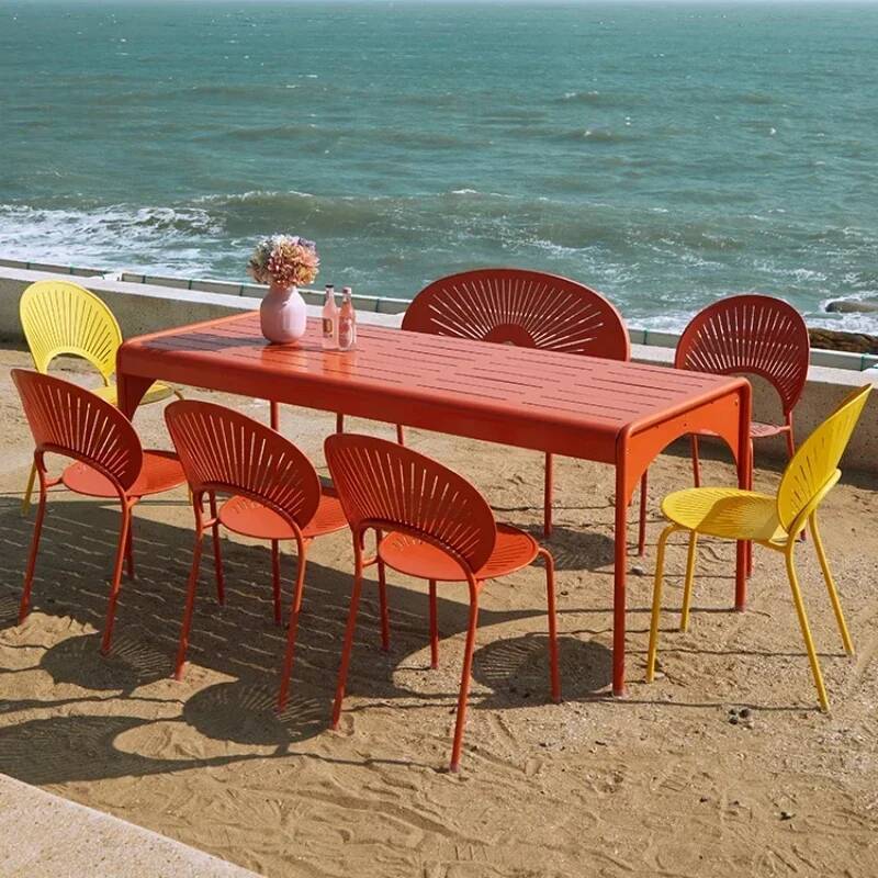 Outdoor Furniture Yellow - Kursi Bar Modern Minimalis Industri Nordic