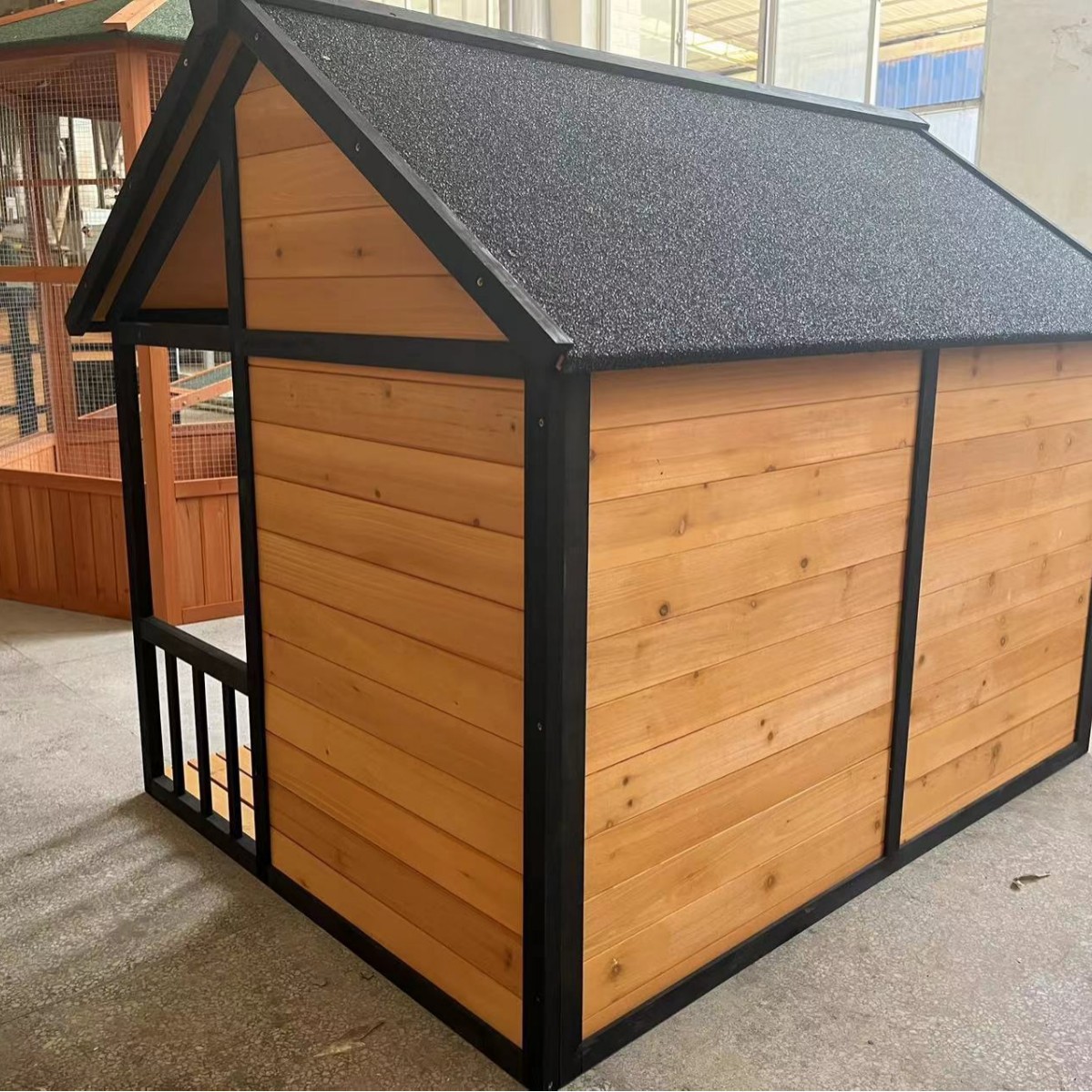 Outdoor Furniture Yellow - Rumah Anjing Luar Ruangan Pola Solid