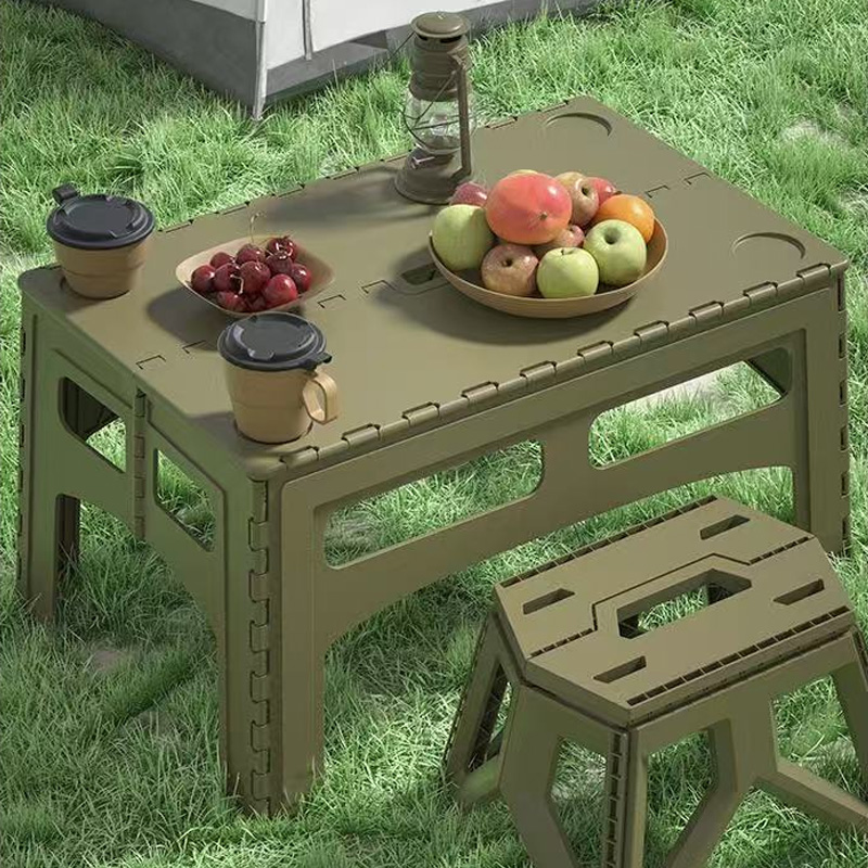 Outdoor Furniture Exhibition - Meja Berkemah Plastik Diperpanjang Luar Ruangan