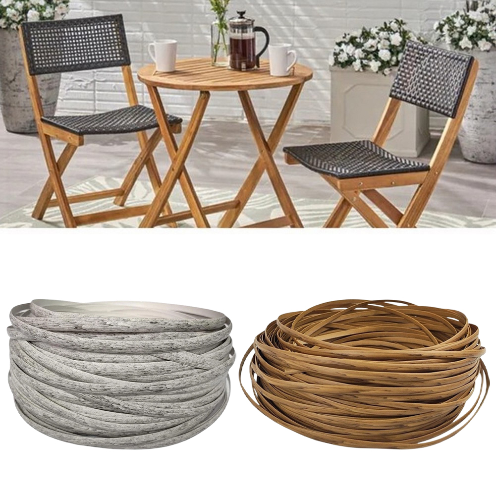 Outdoor Furniture Restoration - Kit Perbaikan Rotan Plastik 120ft, Bahan