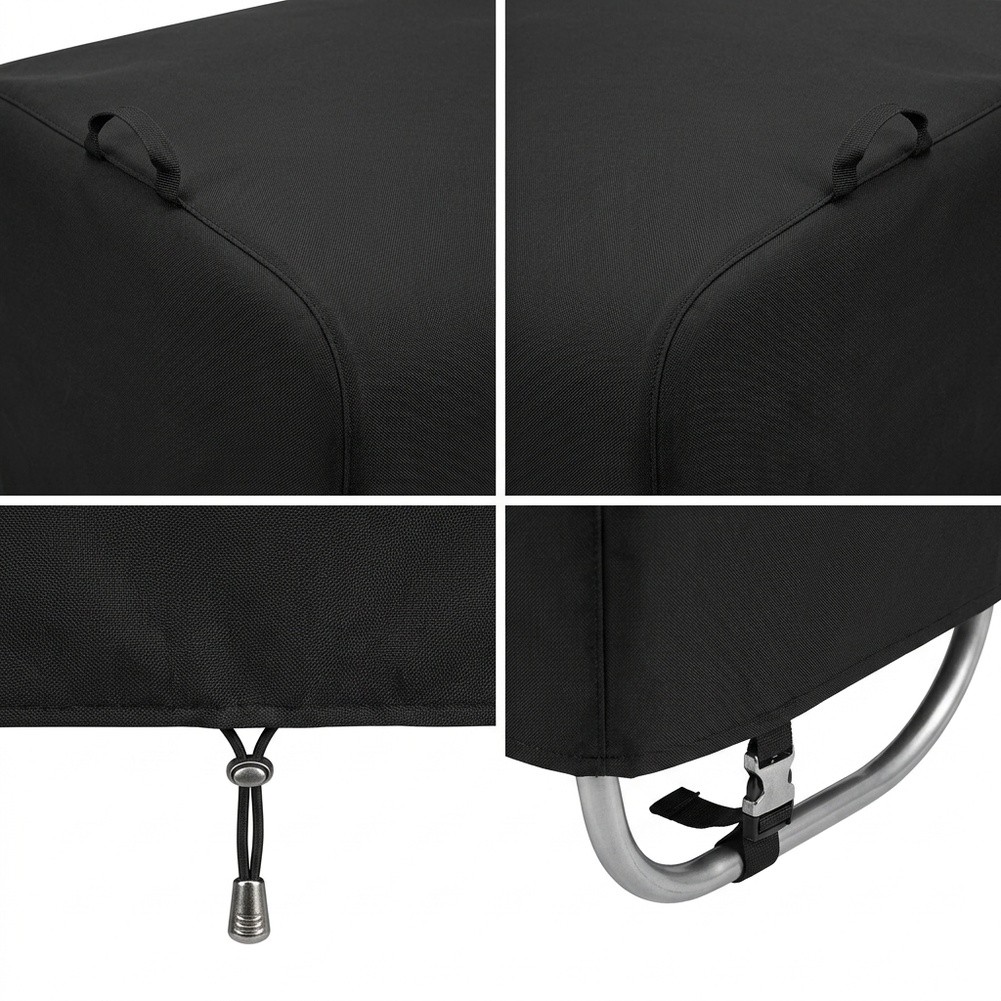 Outdoor Furniture Rattan - Sarung Kursi Goyang Telur Patio Hitam