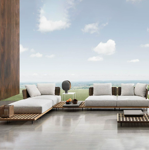 Outdoor Furniture Rattan - # Sofa Luar Ruangan Patio Villa
