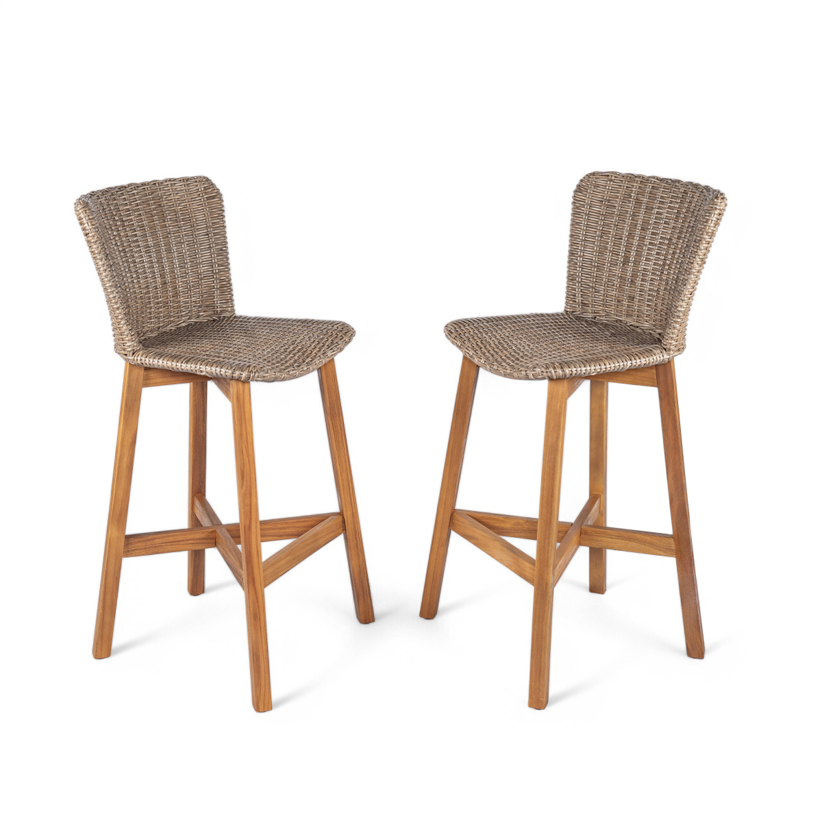 Outdoor Furniture Teak Wood - Kursi Bar Luar Ruangan Lymington, Kayu