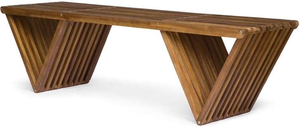 Outdoor Furniture Teak Wood - Bangku Kayu Akasia Finishing Teak untuk