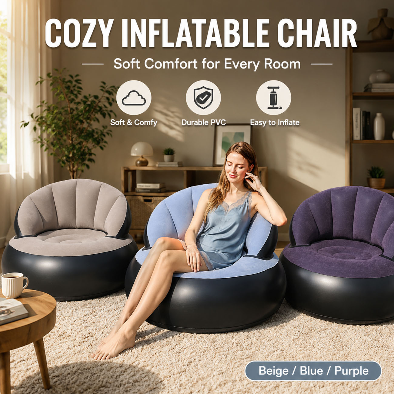 Outdoor Furniture Lowes - Kursi Tiup untuk Dewasa, Kursi Santai