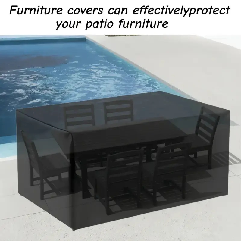 Outdoor Furniture Rattan - Penutup Furnitur Taman Tahan Angin Berat