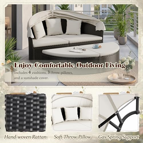Furnitur Patio Tempat Tidur Bu - Outdoor Furniture Rattan ulasan dan harga