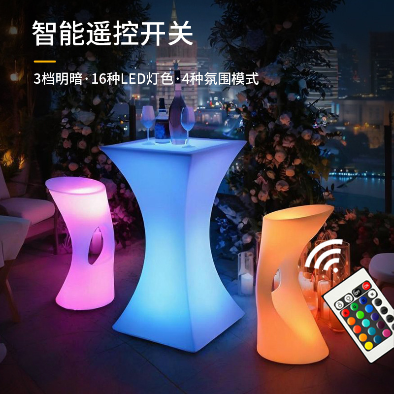 Meja LED Tahan Air dengan Remo - Outdoor Furniture Exhibition ulasan dan harga