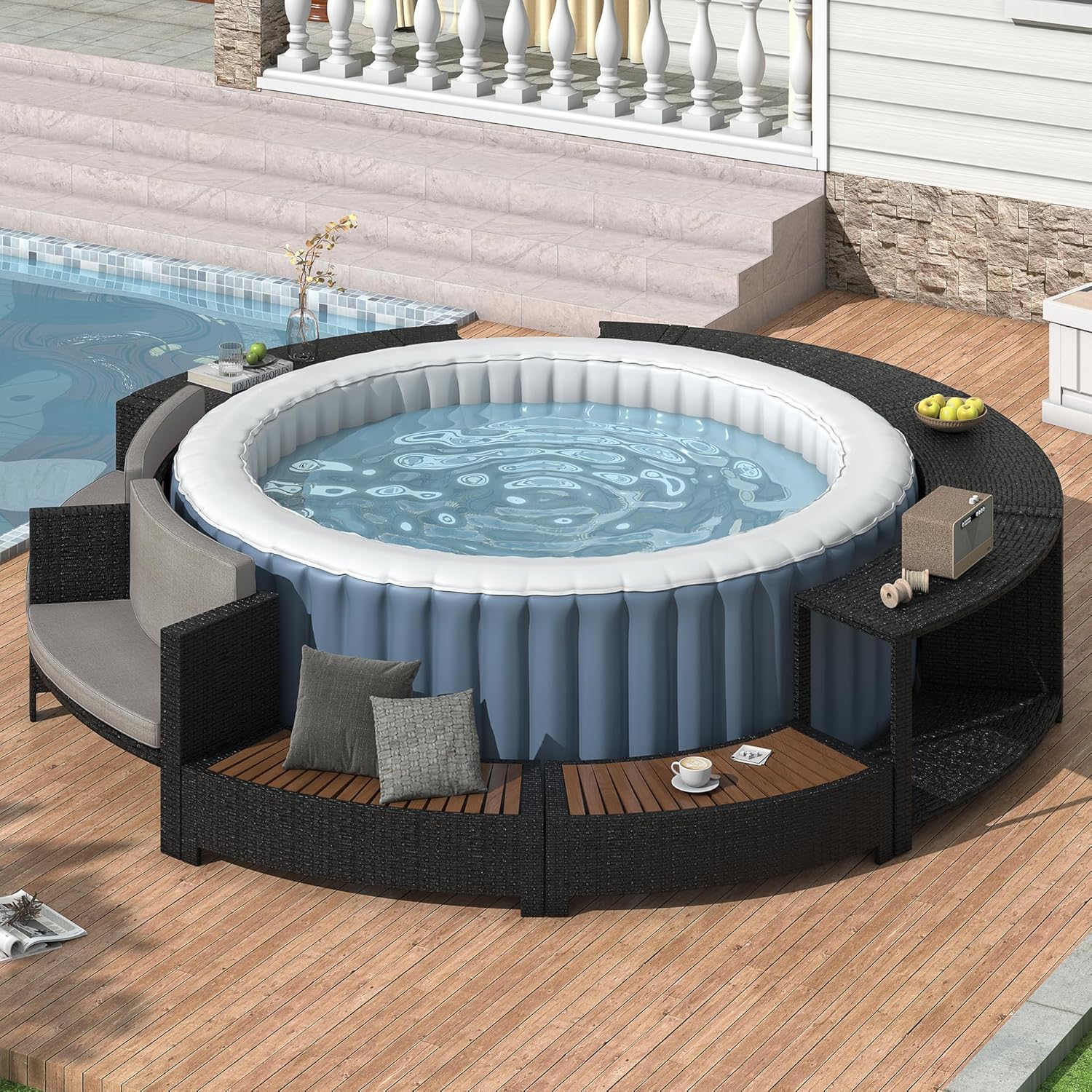 Set Sofa Patio Rotan dengan Pe - Outdoor Furniture Rattan ulasan dan harga