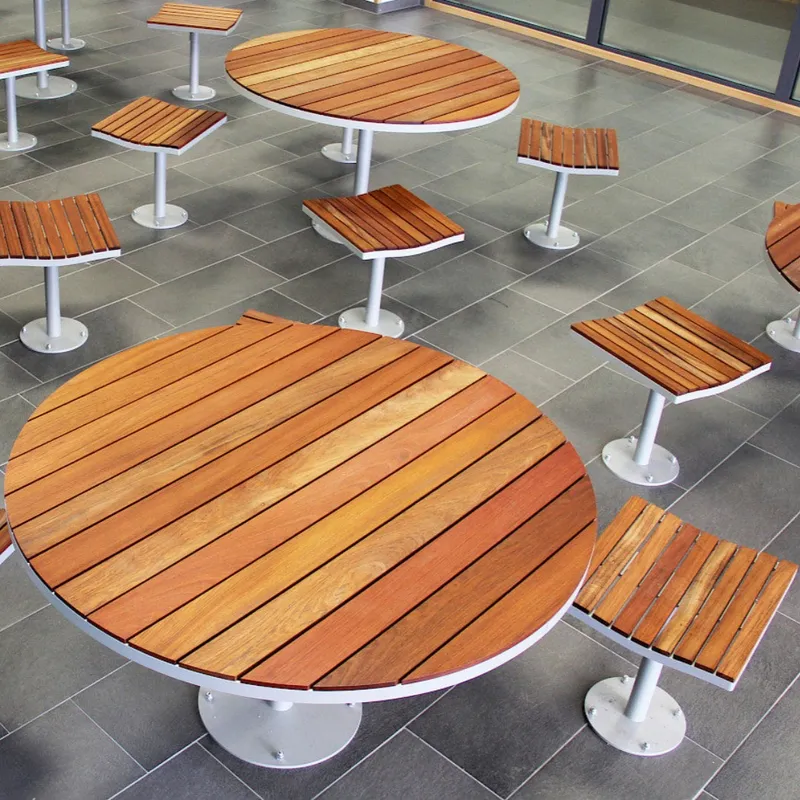 Set Meja dan Kursi Taman Kayu  - Outdoor Furniture Yellow ulasan dan harga