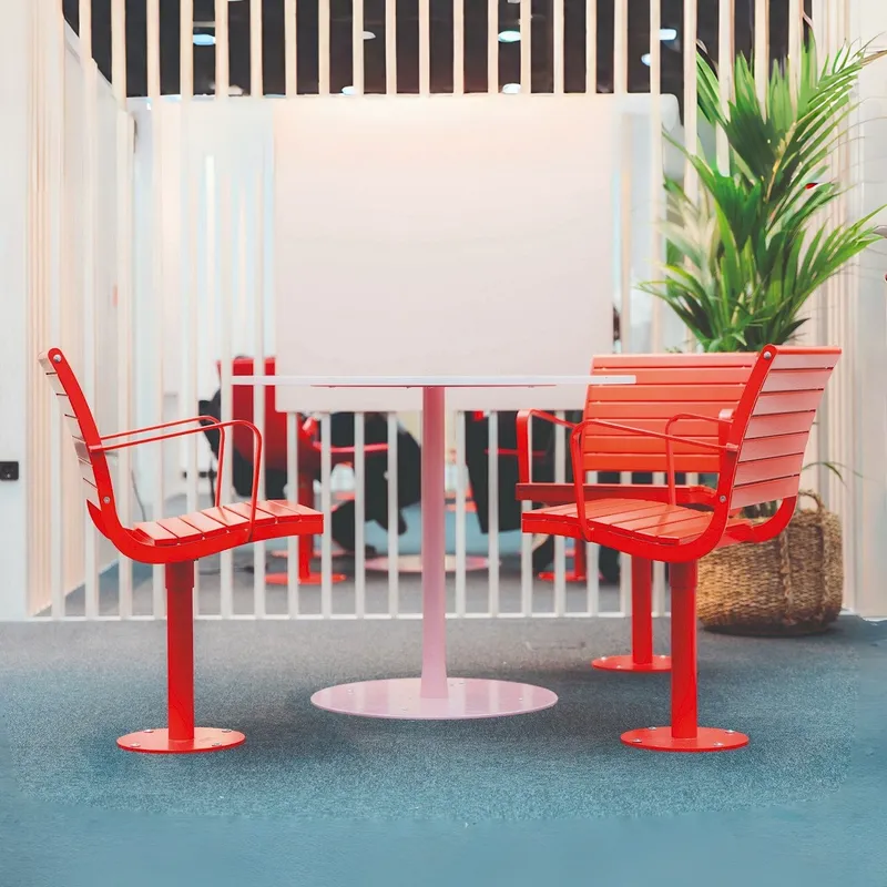 Set Meja dan Kursi Taman Kayu  - Outdoor Furniture Yellow ulasan dan harga