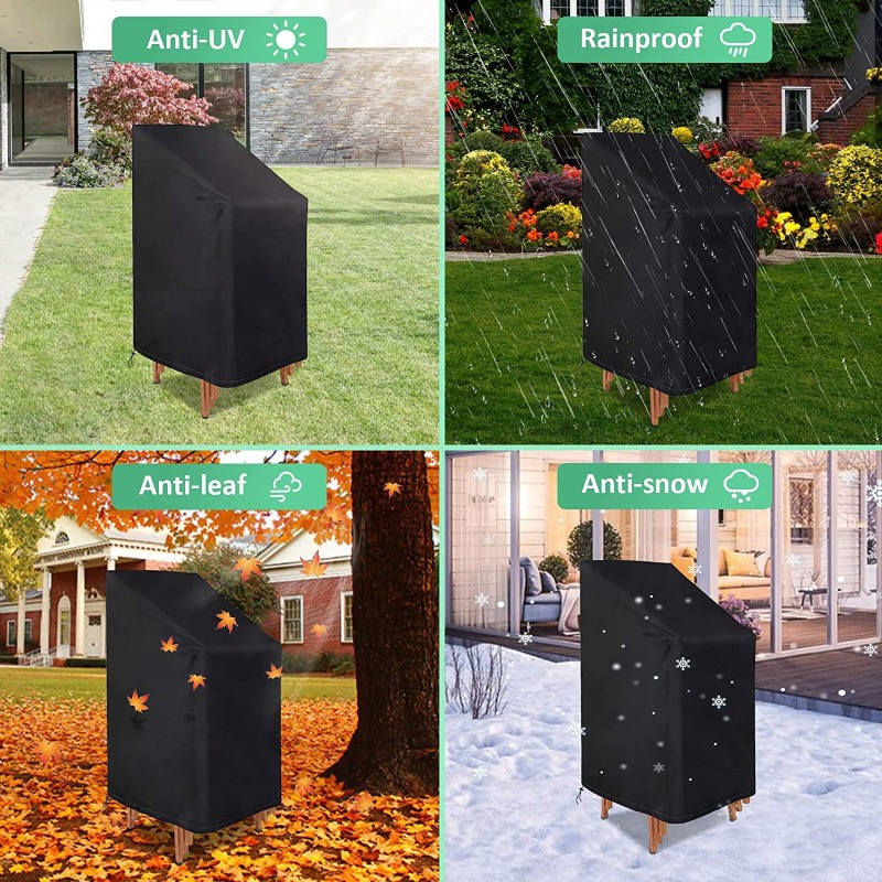 1/2/PCS Penutup Kursi Tumpuk A - Outdoor Furniture Covers ulasan dan harga