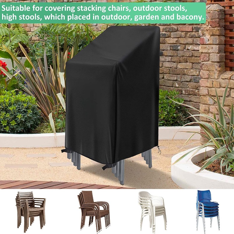 1/2/PCS Penutup Kursi Tumpuk A - Outdoor Furniture Covers ulasan dan harga