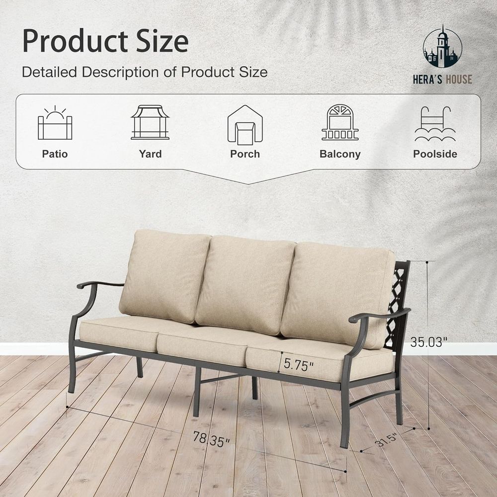 Perabot Teras Soa, Sofa Luar R - Outdoor Furniture Rattan ulasan dan harga