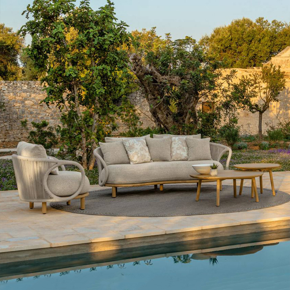 Sofa rotan luar ruangan kayu j - Outdoor Furniture Teak Wood ulasan dan harga