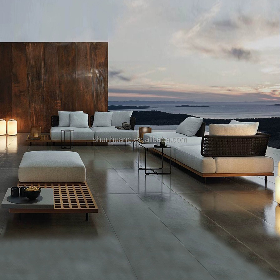 Set Sofa Taman Modern Furnitur - Outdoor Furniture Teak Wood ulasan dan harga