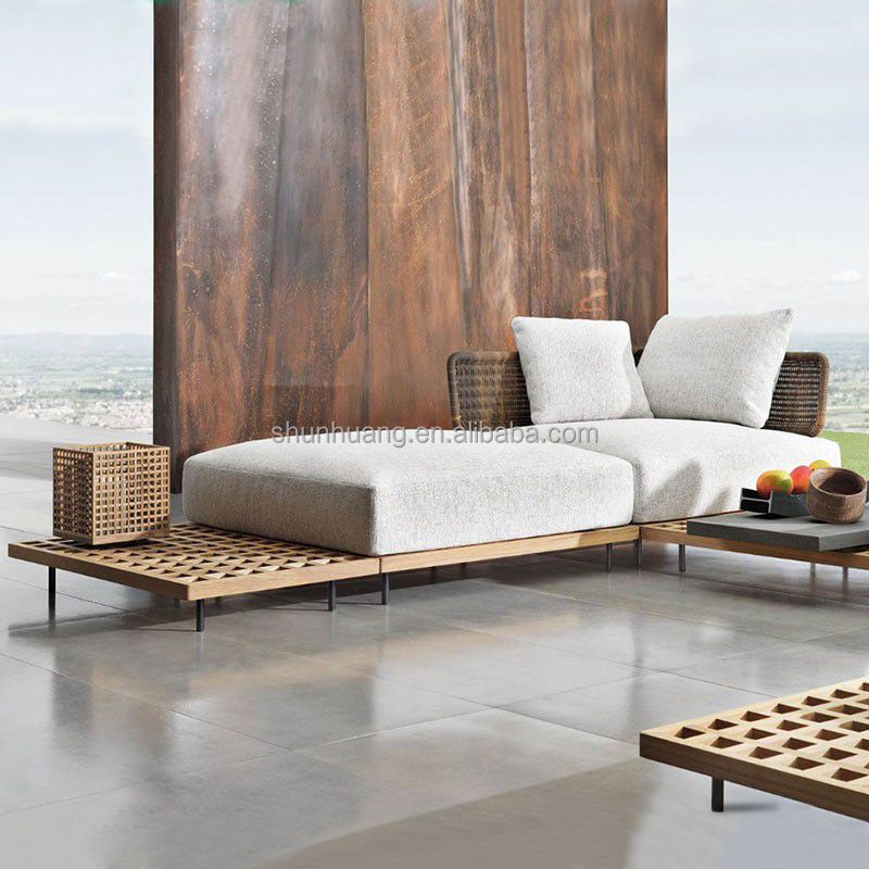Set Sofa Taman Modern Furnitur - Outdoor Furniture Teak Wood ulasan dan harga