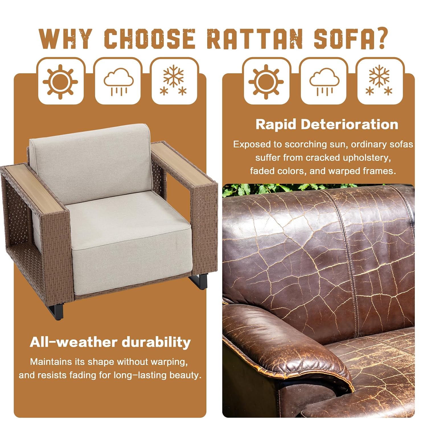 3 Set Furnitur Teras Luar Ruan - Outdoor Furniture Rattan ulasan dan harga