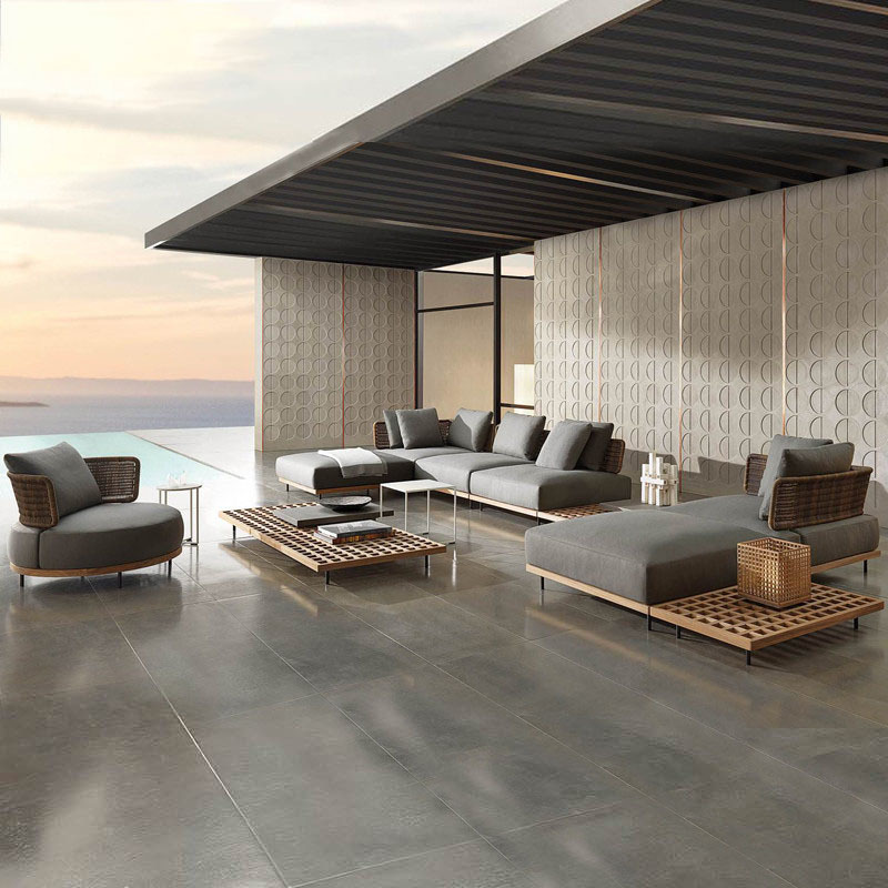Sofa Luar Ruangan Patio Villa  - Outdoor Furniture Teak Wood ulasan dan harga