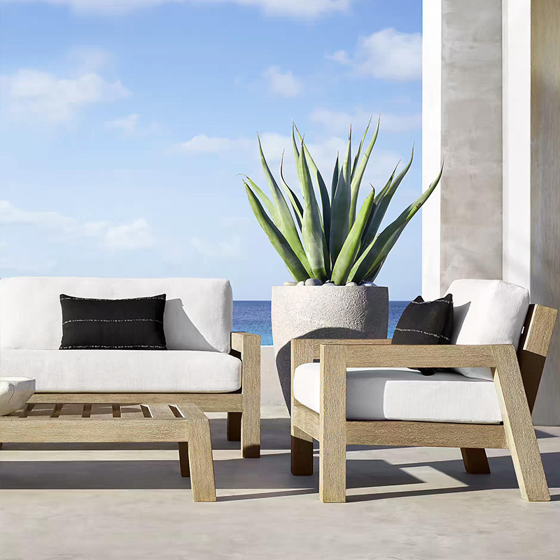 Set Furnitur Taman Modern Taha - Outdoor Furniture Teak Wood ulasan dan harga
