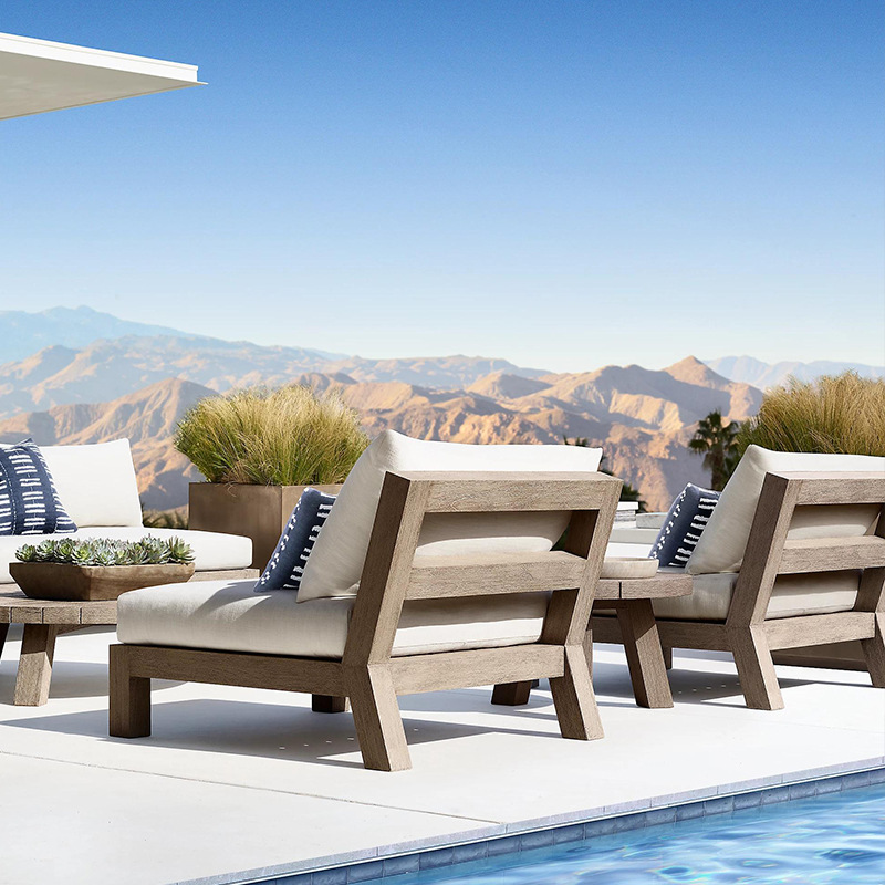 Set Furnitur Taman Modern Taha - Outdoor Furniture Teak Wood ulasan dan harga
