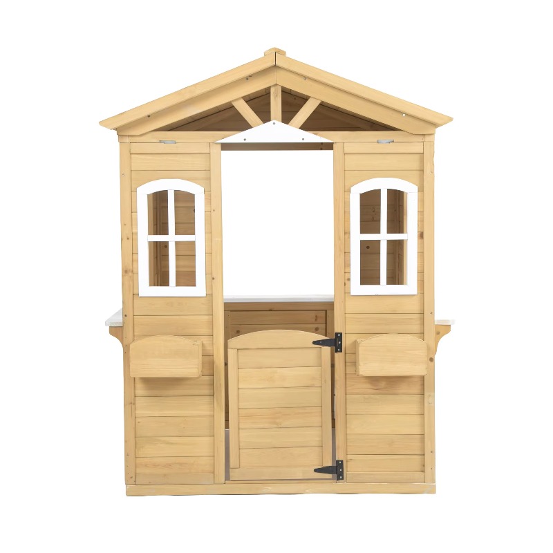 Rumah Mainan Kayu Solid Klasik - Outdoor Furniture Kids ulasan dan harga