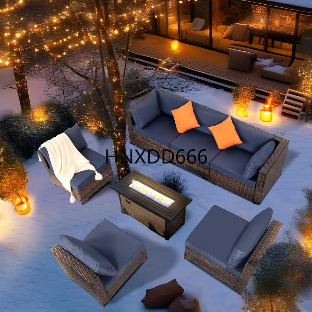 7 Buah Set Furnitur Teras Luar - Outdoor Furniture Rattan ulasan dan harga