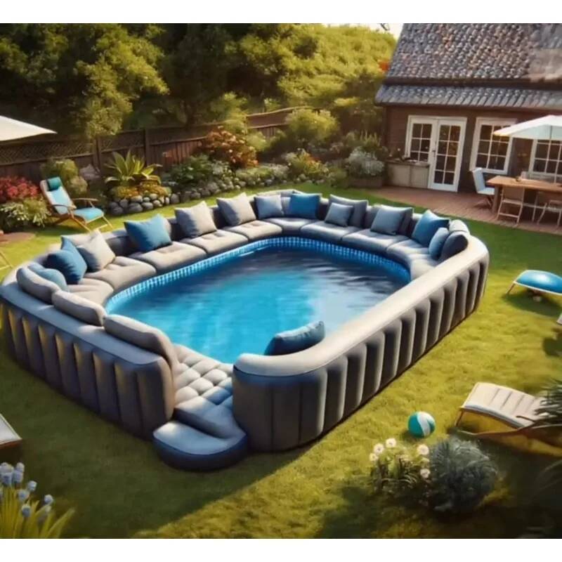Kolam Renang Sofa Tiup Kustom  - Outdoor Furniture For Pool ulasan dan harga