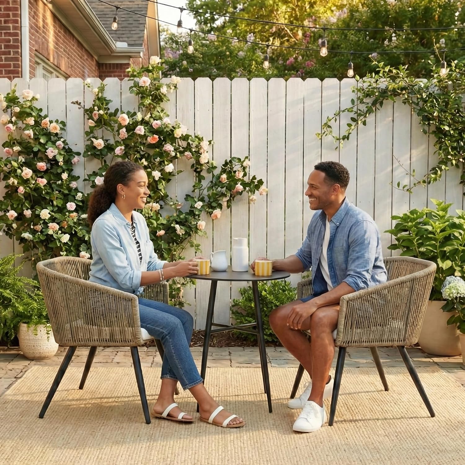 Kursi Makan Teras Rotan Luar R - Outdoor Furniture Rattan ulasan dan harga