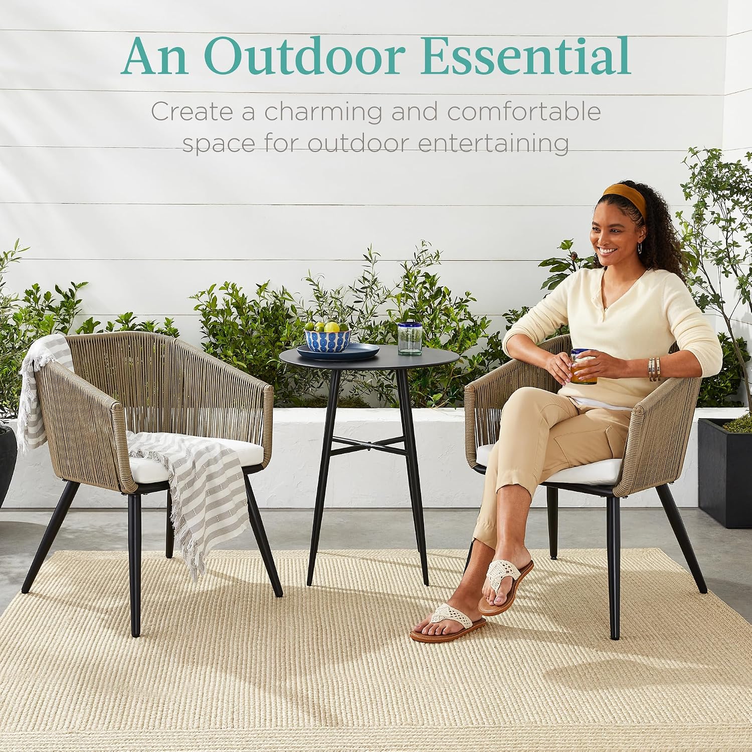 Kursi Makan Teras Rotan Luar R - Outdoor Furniture Rattan ulasan dan harga