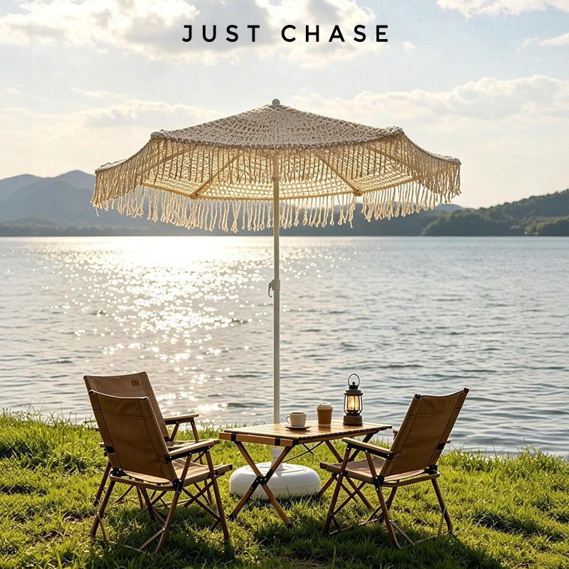 Payung Patio Berumbai Pelindun - Outdoor Furniture Vendors ulasan dan harga