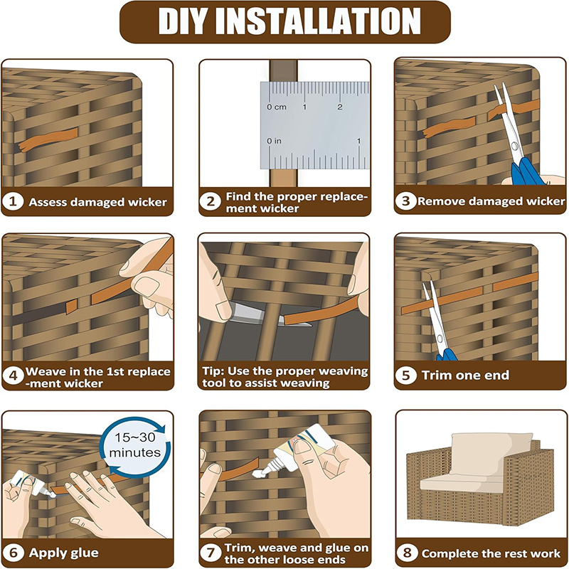 Bahan Perbaikan Anyaman Rotan  - Outdoor Furniture Restoration ulasan dan harga