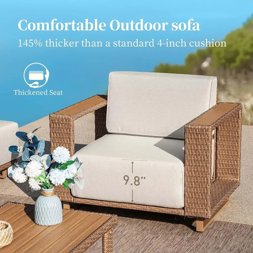 Sofa Seksional Luar Ruangan Be - Outdoor Furniture Yellow ulasan dan harga