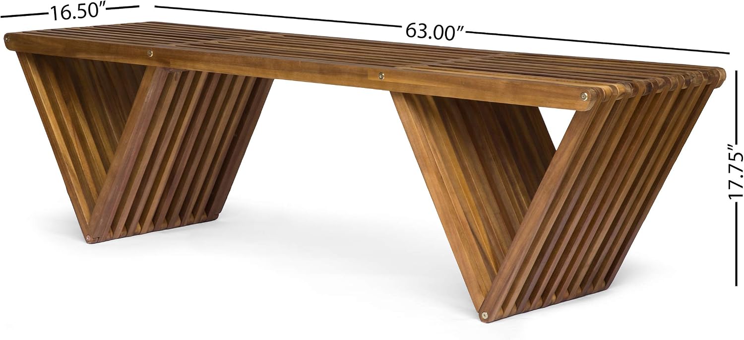 Bangku Kayu Akasia Finishing T - Outdoor Furniture Teak Wood ulasan dan harga