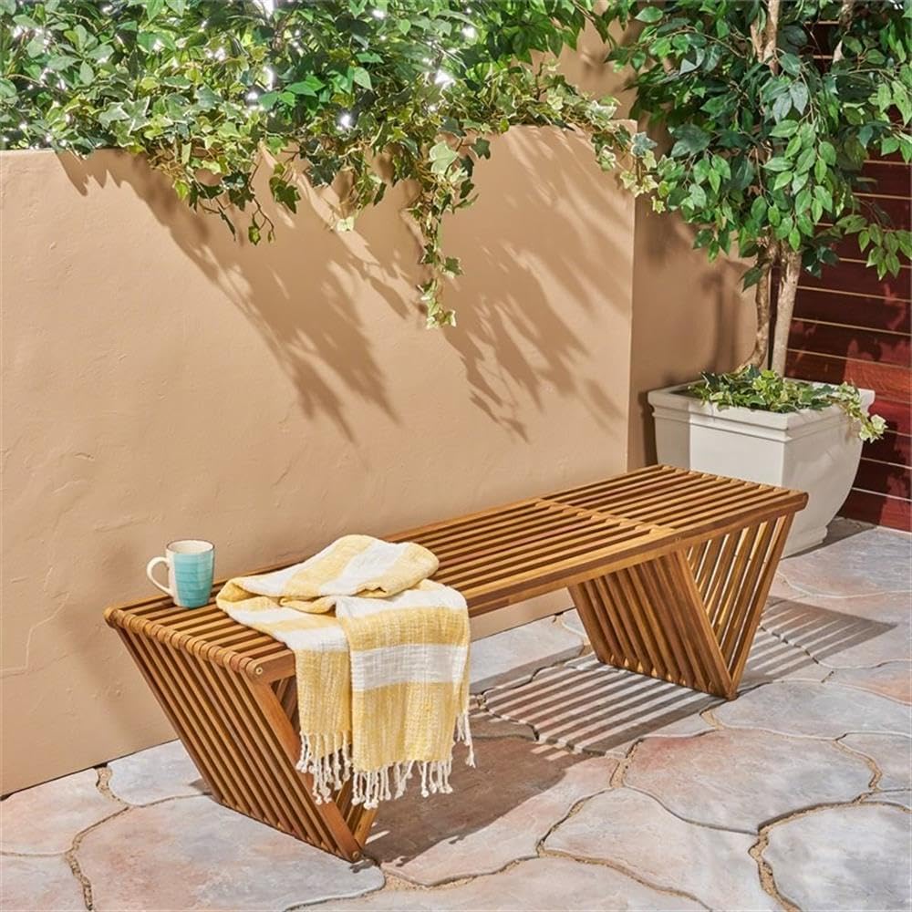 Bangku Kayu Akasia Finishing T - Outdoor Furniture Teak Wood ulasan dan harga
